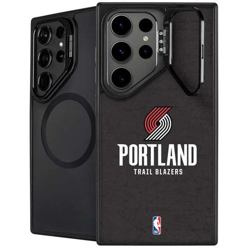 NBA Portland Trail Blazers Distressed Galaxy S25 Ultra Kickstand Case